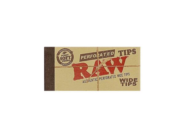 Raw Wide Perforated Rolling Tips