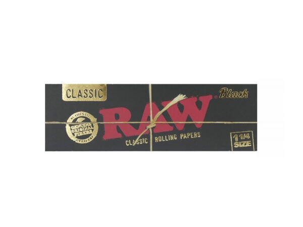Raw Black 1 1/4 Rolling Papers