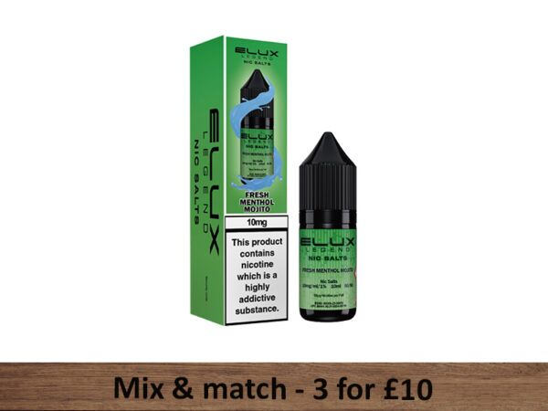 Fresh Menthol Mojito Nic Salts - Elux Legend