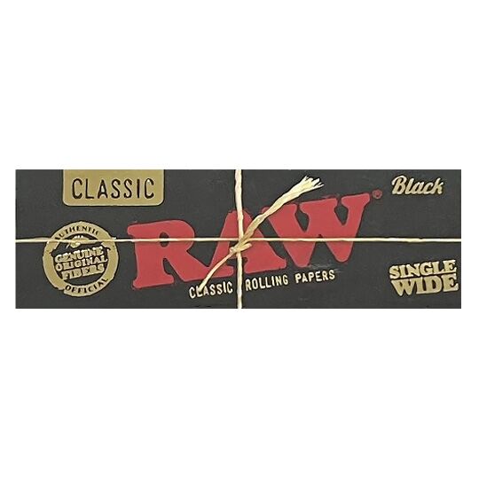 Raw Black Single Wide Rolling Papers