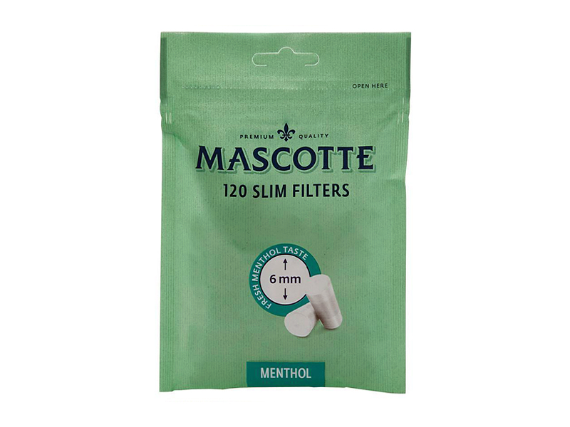 Mascotte Bag Menthol Slim Filter Tips - Johnny's Tobacconist