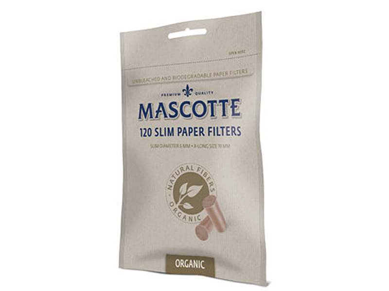 Mascotte Bag Organic Slim Xlong Filter Tips Johnny's Tobacconist