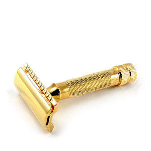 Merkur-Straight-Cut-Gold Plated