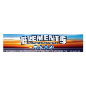 Elements King Size Slim Rolling Papers With Tips