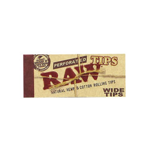 Raw Wide Perforated Rolling Tips