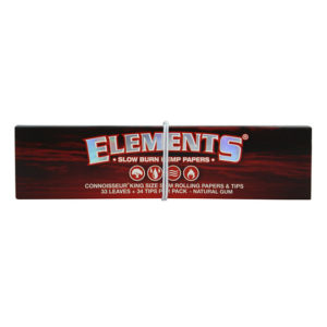 Elements Connoisseur King Size Slim Rolling Papers + Tips