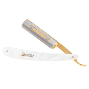 Dovo Solingen Straight Razor Pearl & Gold Plated Blade