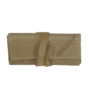 Italian Mini Tie Up RYO Pouch Tan Leather