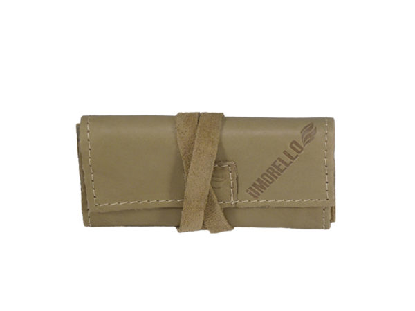 Italian Mini Tie Up RYO Pouch Tan Leather