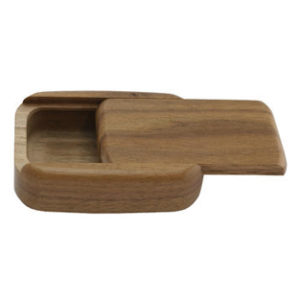 Wooden Snuff Box Dark Wood