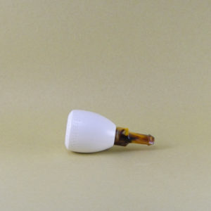 Meerschaum Smooth with Patterned Rim Cigar Holder