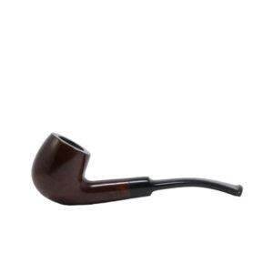 Orlick 3/4 Oz Pipe 1. Bent Shouldered Stem Fishtail Mouthpiece - Darkwood