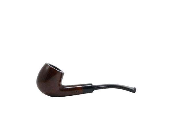 Orlick 3/4 Oz Pipe 1. Bent Shouldered Stem Fishtail Mouthpiece - Darkwood