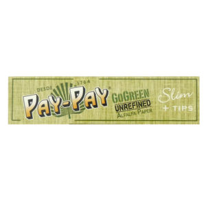 Pay Pay Alfalfa King Size Slim Rolling Papers + Tips