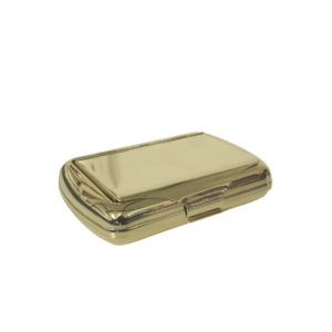 Gold Finish Deluxe Handroll Tobacco Tin