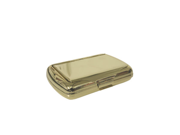 Gold Finish Deluxe Handroll Tobacco Tin