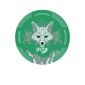 White Fox Double Mint White Nicotine Pouches 12mg