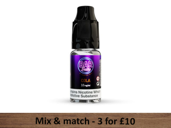 Cola Bar Salts E Liquid Vampire Vape