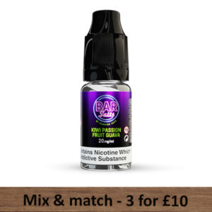 Kiwi, Passionfruit & Guava Bar Salts E Liquid Vampire Vape