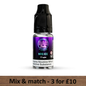 NRG Ice Bar Salts E Liquid Vampire Vape