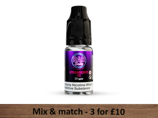 Strawberry Ice Bar Salts E Liquid Vampire Vape