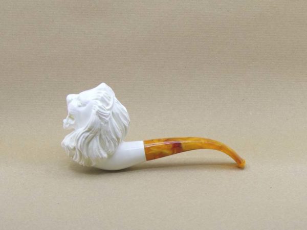 Lion Meerschaum Pipe - Large