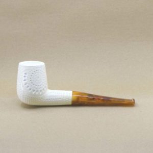 Mandala Straight Meershaum Pipe - Large