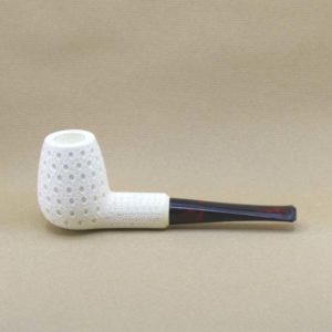 Paisley Straight Meershaum Pipe - Large