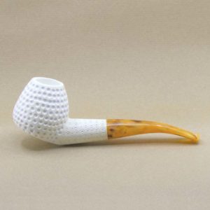 Polkadot Bent Meerschaum Pipe - Large