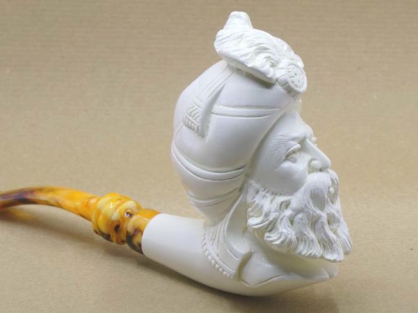 Turks Head Meerschaum Pipe - XL Close Up