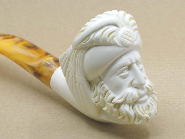 Turks Head Meershaum Pipe - Medium Close Up