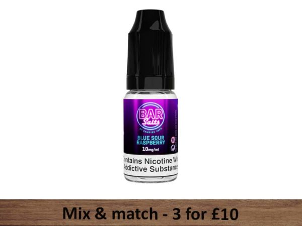 Blue Sour Raspberry Bar Salts E-liquid - Vampire Vape