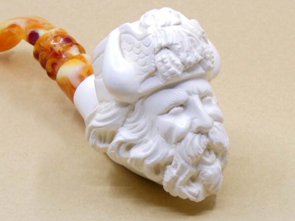 Viking 1 Meerschaum Pipe - Medium Close Up