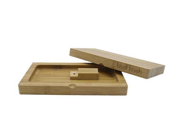 Basil Bush Bamboo Magnetic Flip Tray - Open