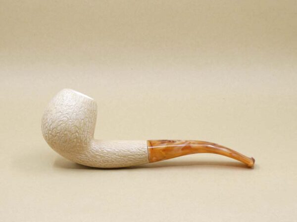 Rustic Bent Meerschaum Pipe - Medium