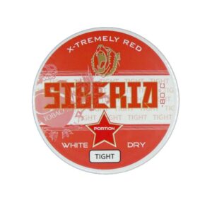 Siberia -80 Degrees X Tremely Red Tight White Dry Chew Bags