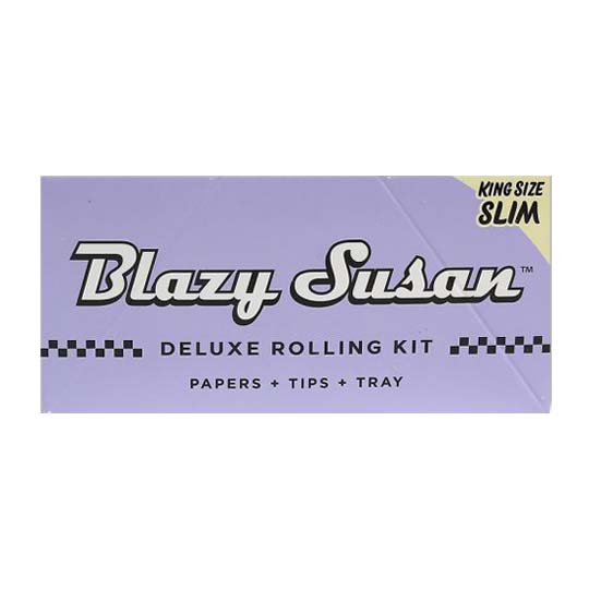 Blazy Susan Purple Deluxe King Size Slim Rolling Kit - Front