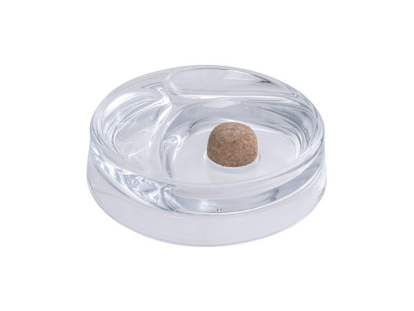 Cork Knocker Glass Pipe Ashtray