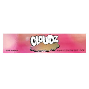 Cloudz Pink King Size Rolling Papers + Rainbow Tips