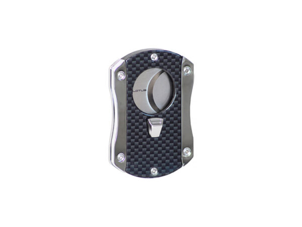 Lotus Deception Cigar Cutter - Chrome and Black Check