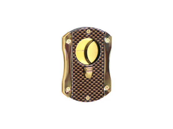 Lotus Deception Cigar Cutter - Gold and Gold Check