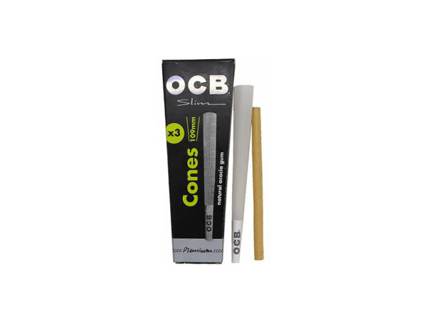 OCB Premium Black King Size Slim Cones