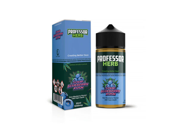 Sour Blueberry Kush CBD Vape Liquid - Professor Herb