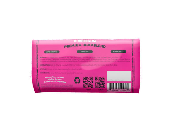 Professor Herb Bubblegum Premium Hemp Blend - Back