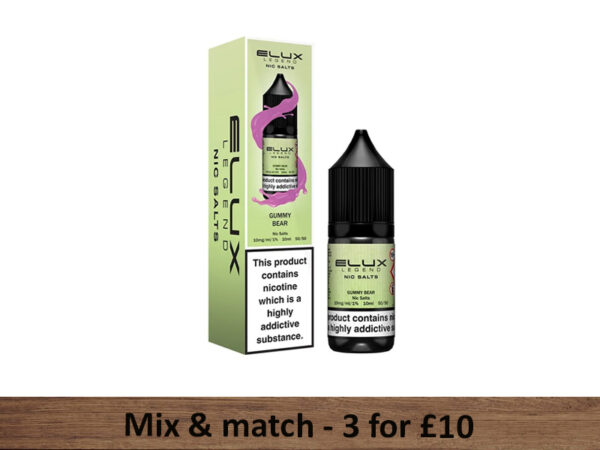 Gummy Bear Nic Salts - Elux Legend