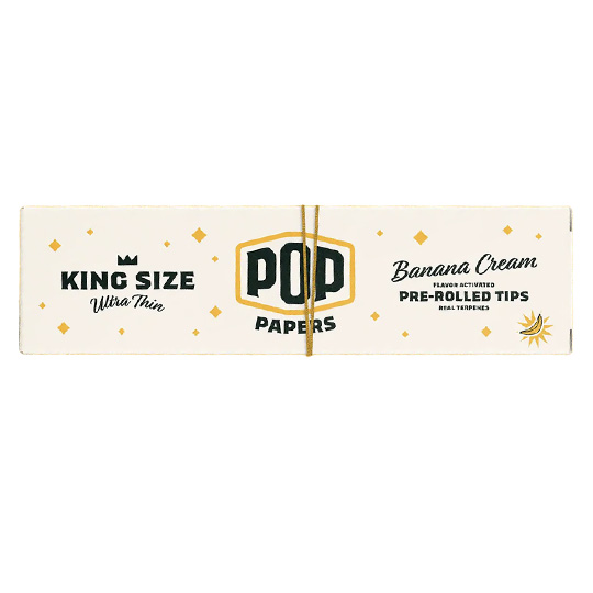 Pop Banana Cream Ultra Thin King Size Papers & Flavour Tips