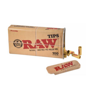 Raw 100 Pre-Rolled Tips Tin