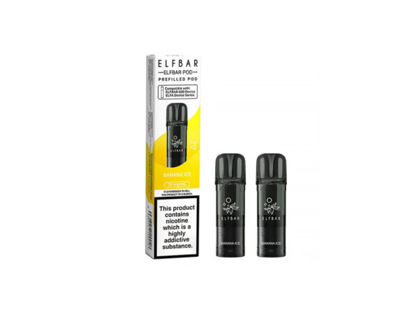 Elfbar 600 Prefilled Replacement Pods 2 Pack - Banana Ice