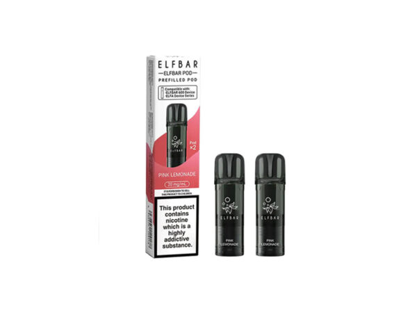 Elfbar 600 Prefilled Replacement Pods 2 Pack - Pink Lemonade
