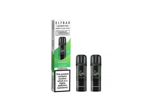 Elfbar 600 Prefilled Replacement Pods 2 Pack - Spearmint